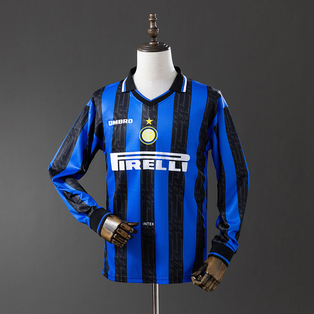 Camisola Inter de Milão Principal 97/98 Retro - Manga Comprida