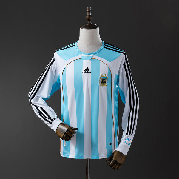 Camisola Argentina Principal 06/07 Retro - Manga Comprida