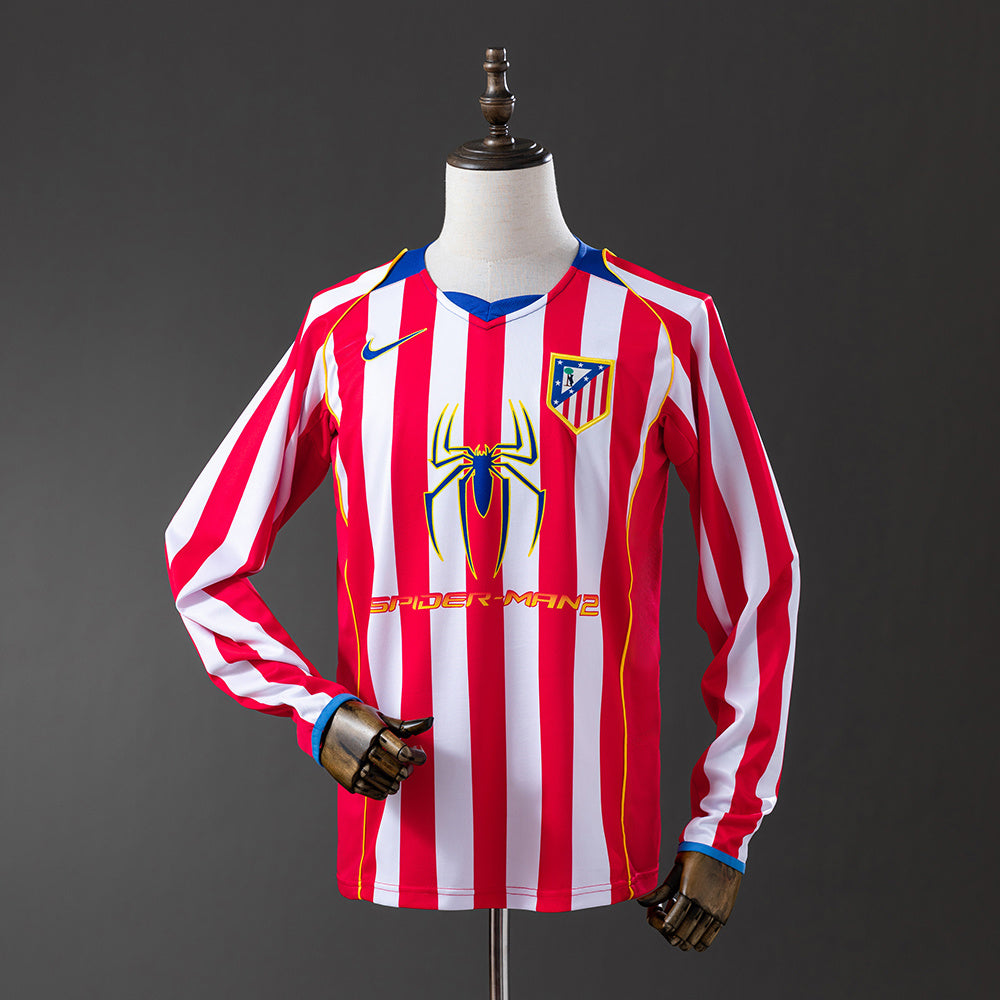 Camisola Atlético de Madrid Principal 04/05 Retro - Manga Comprida