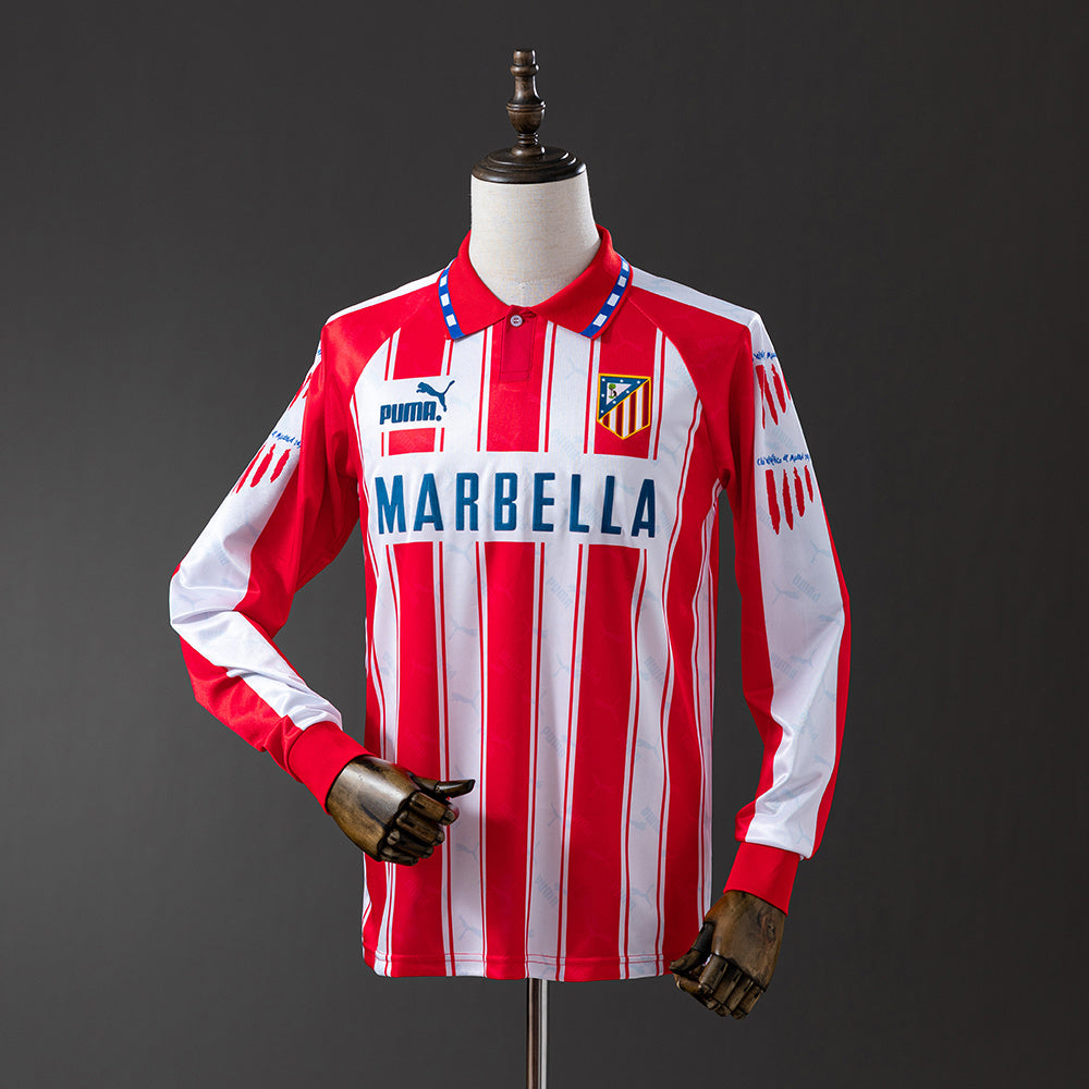 Camisola Atlético de Madrid Principal 94/95 Retro - Manga Comprida