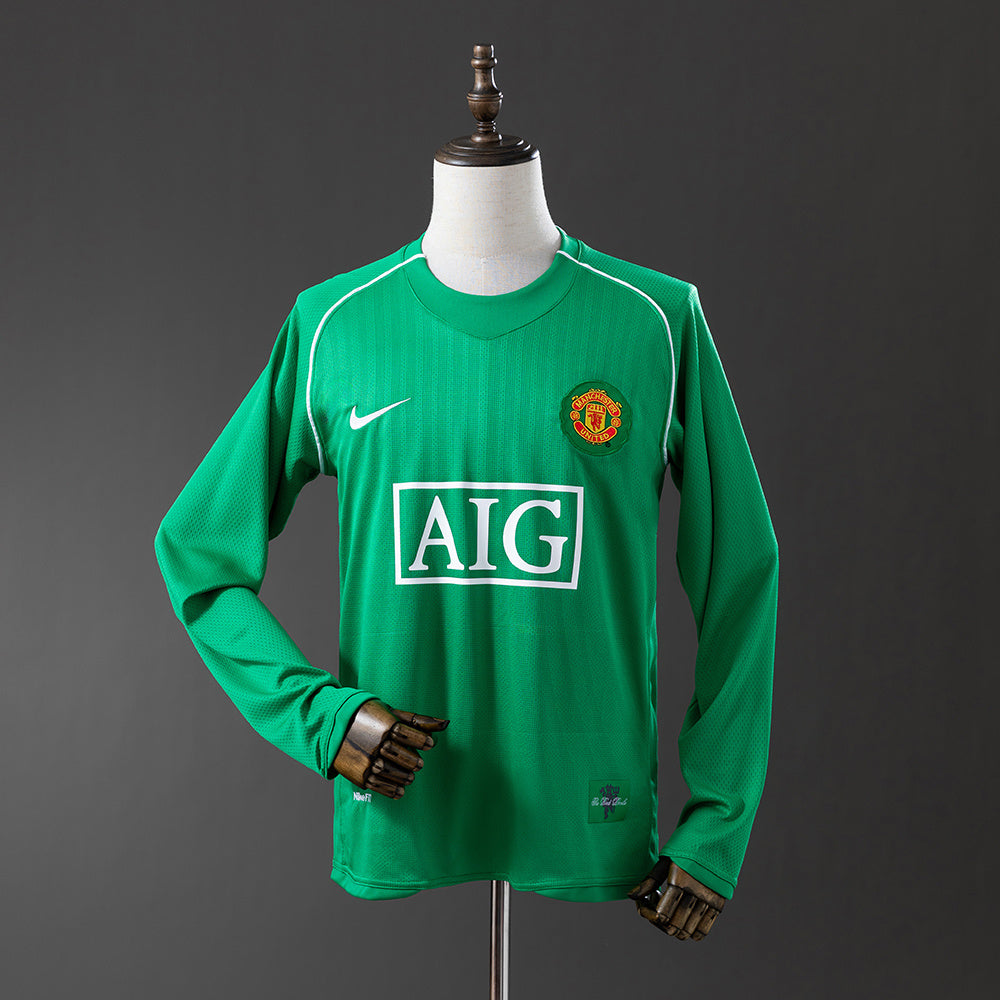 Camisola Manchester United Guarda-Redes 07/08 Retro - Manga Comprida