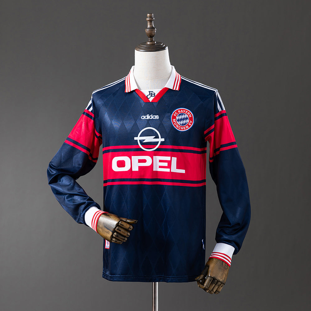 Camisola Bayern Munique Alternativa 97/98 Retro - Manga Comprida