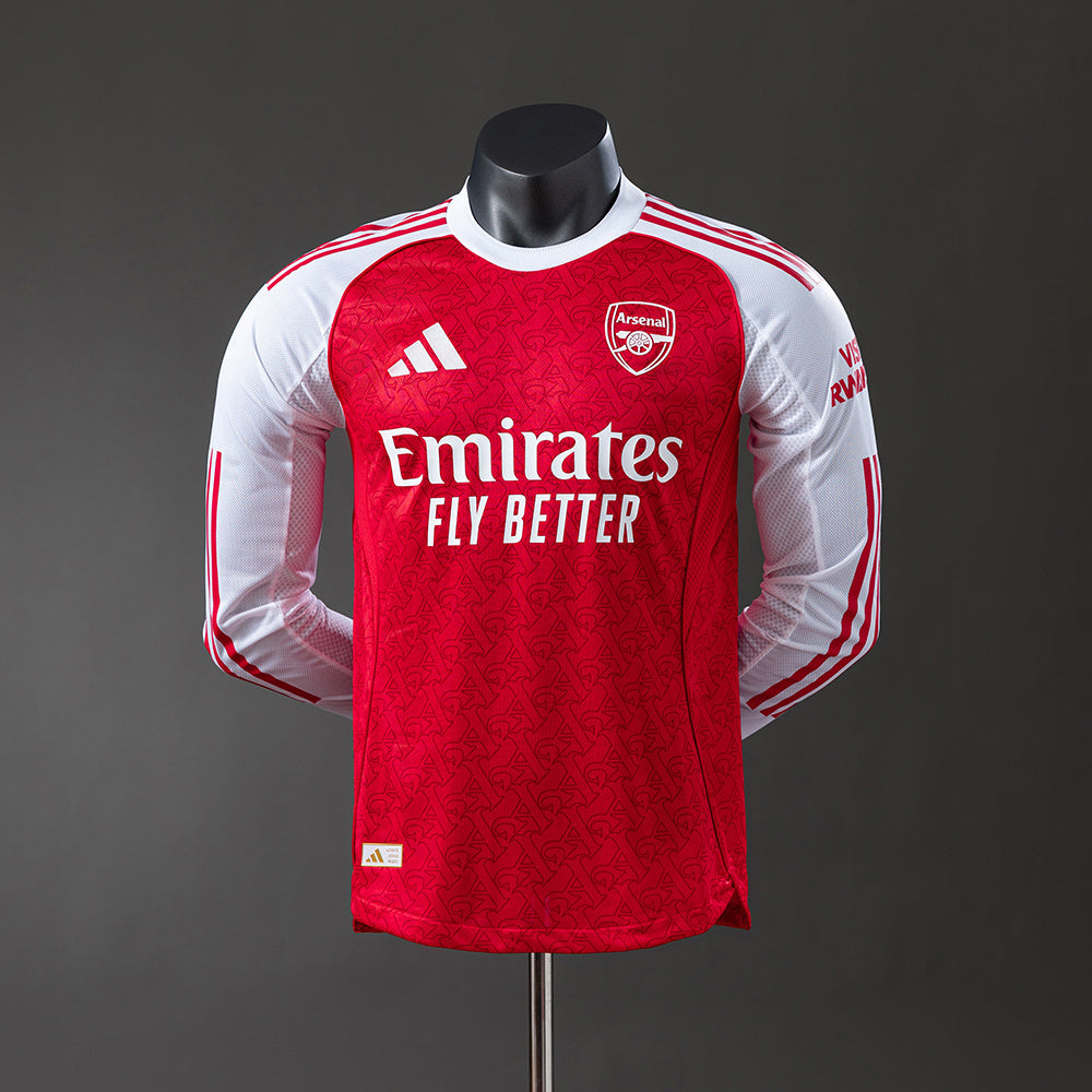 Camisola Arsenal Principal 25/26 - Manga Comprida - Versão Jogador