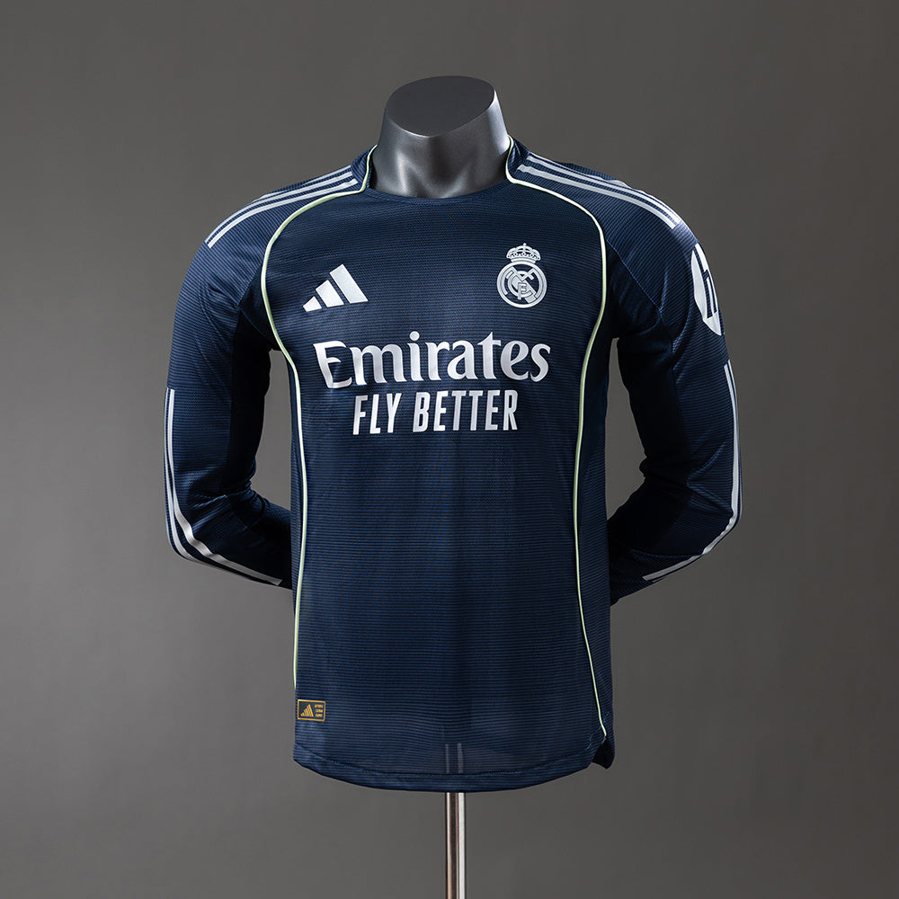 Camisola Real Madrid Alternativa 25/26 - Manga Comprida - Versão Jogador