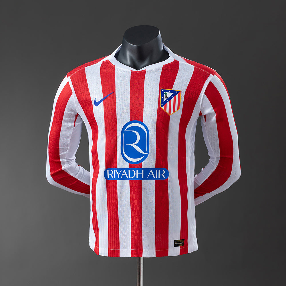 Camisola Atlético de Madrid Principal 25/26 - Manga Comprida - Versão Jogador