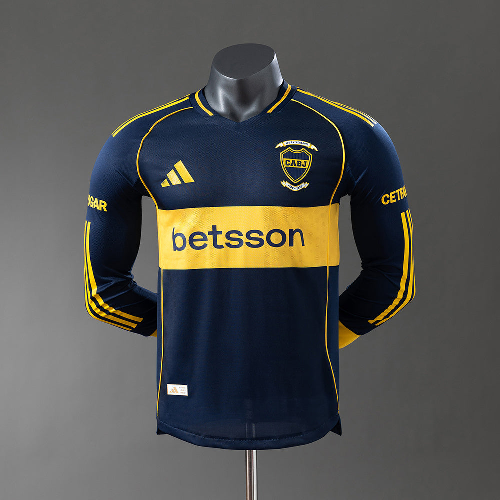 Camisola Boca Juniors Principal 25/26 - Manga Comprida - Versão Jogador