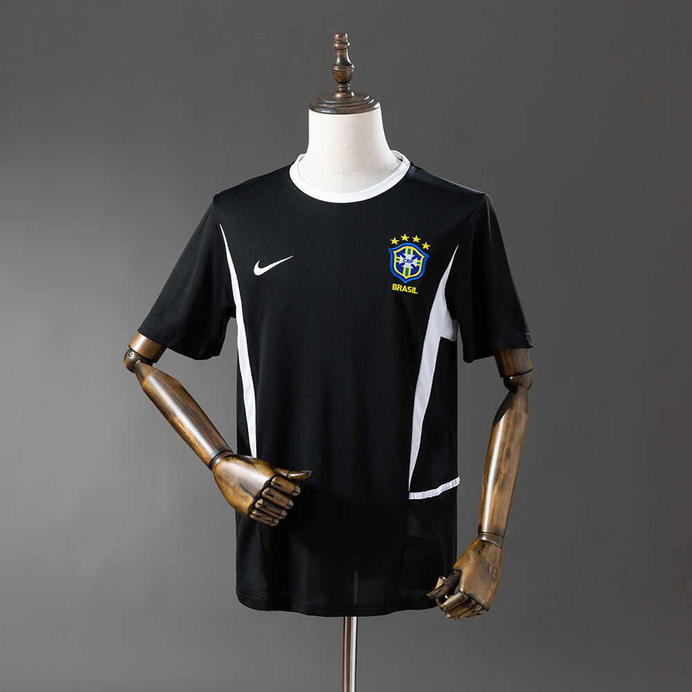Camisola Brasil Guarda-Redes Preta 02/03 Retro