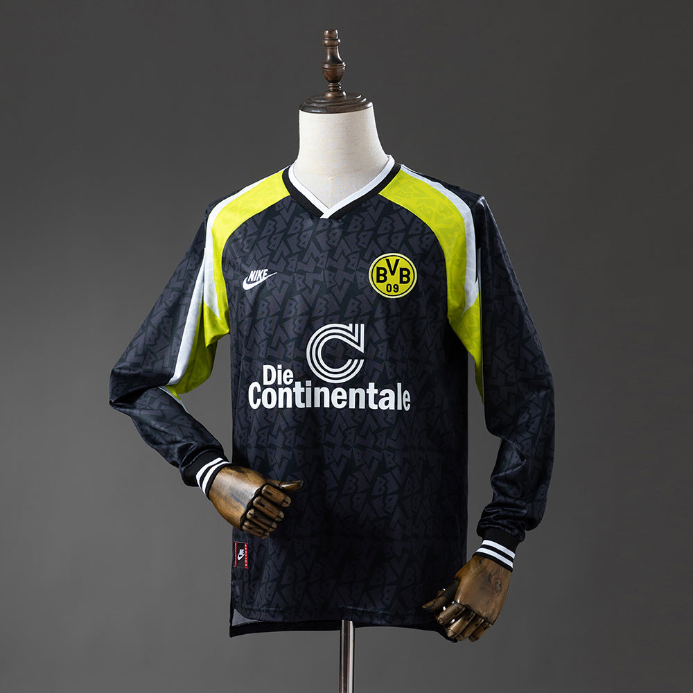Camisola Borussia Dortmund Alternativa 95/96 Retro - Manga Comprida
