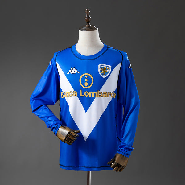 Camisola Brescia Principal 03/04 Retro - Manga Comprida