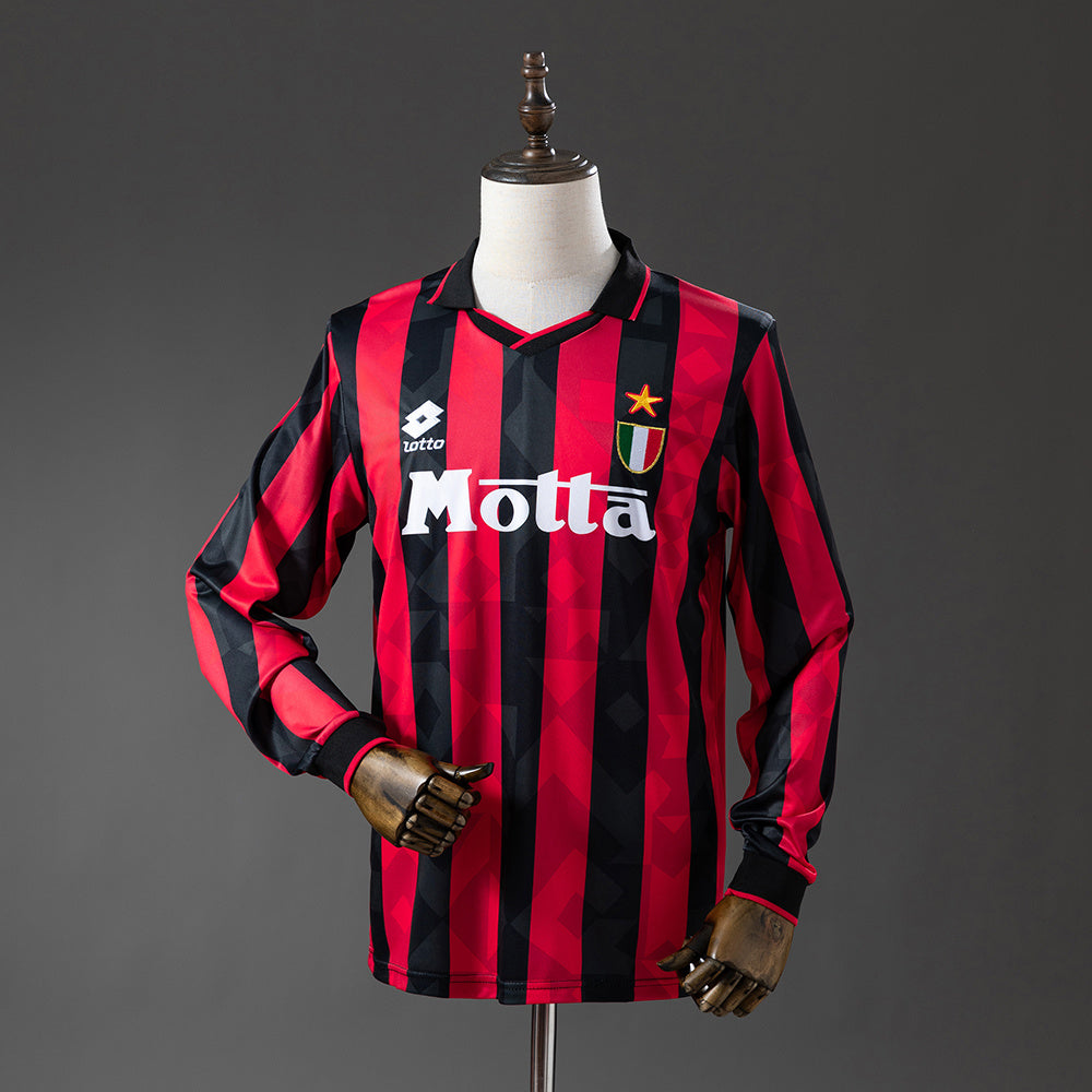 Camisola AC Milan Principal 93/94 Retro - Manga Comprida