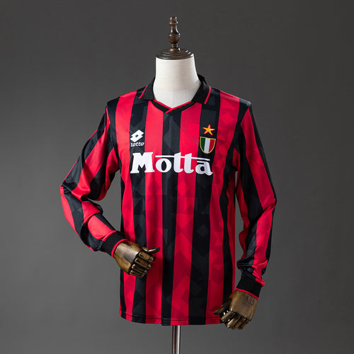 Camisola AC Milan Principal 93/94 Retro - Manga Comprida