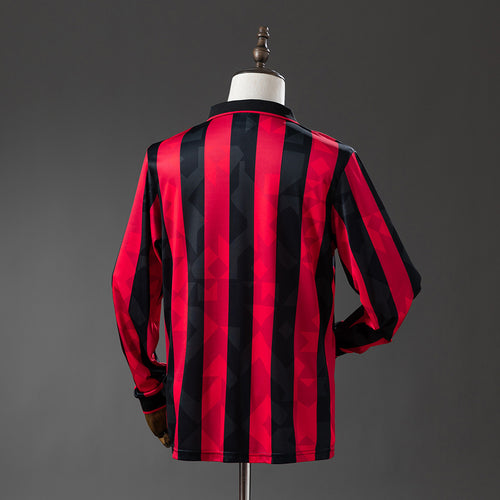 Camisola AC Milan Principal 93/94 Retro - Manga Comprida