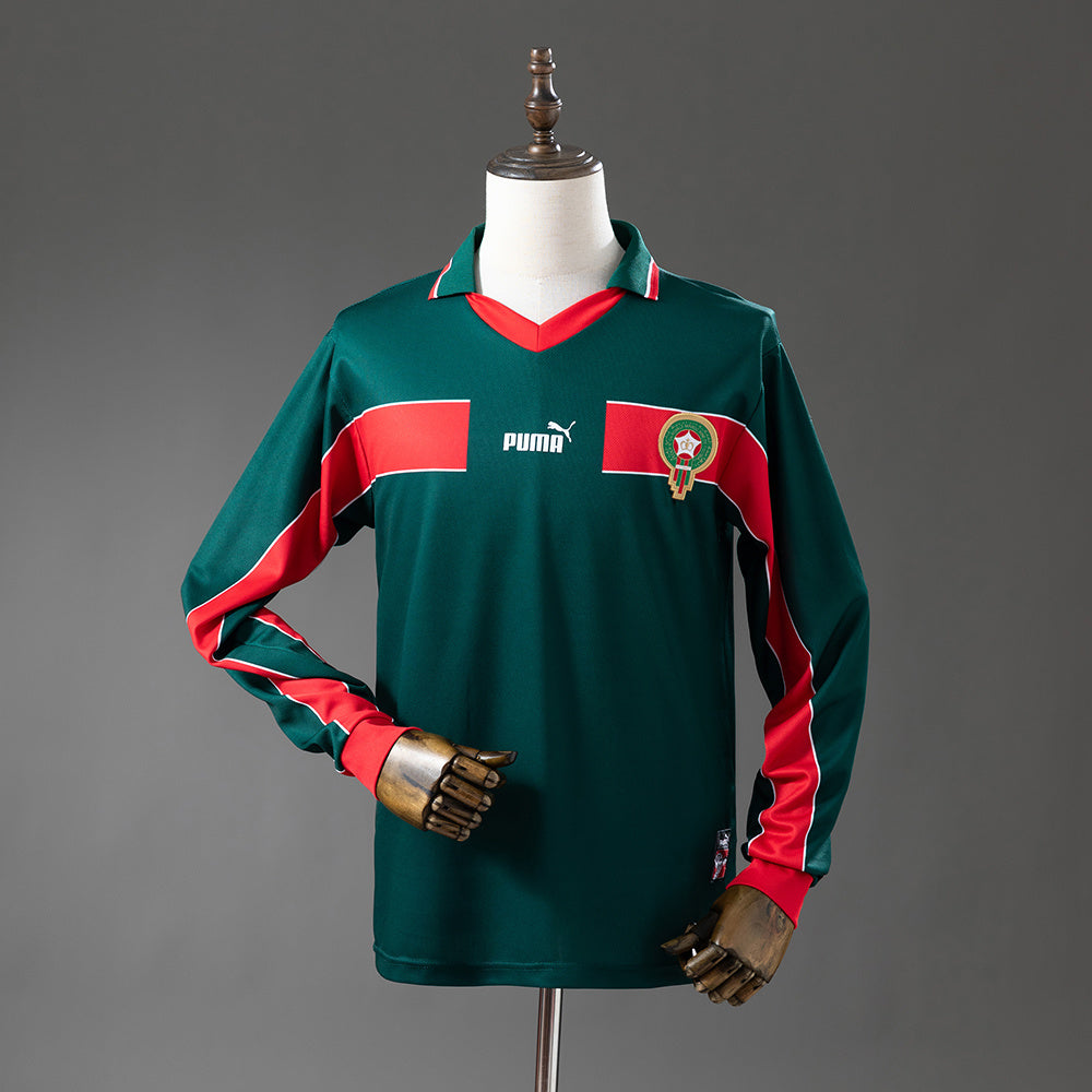 Camisola Marrocos Principal 98/99 Retro - Manga Comprida