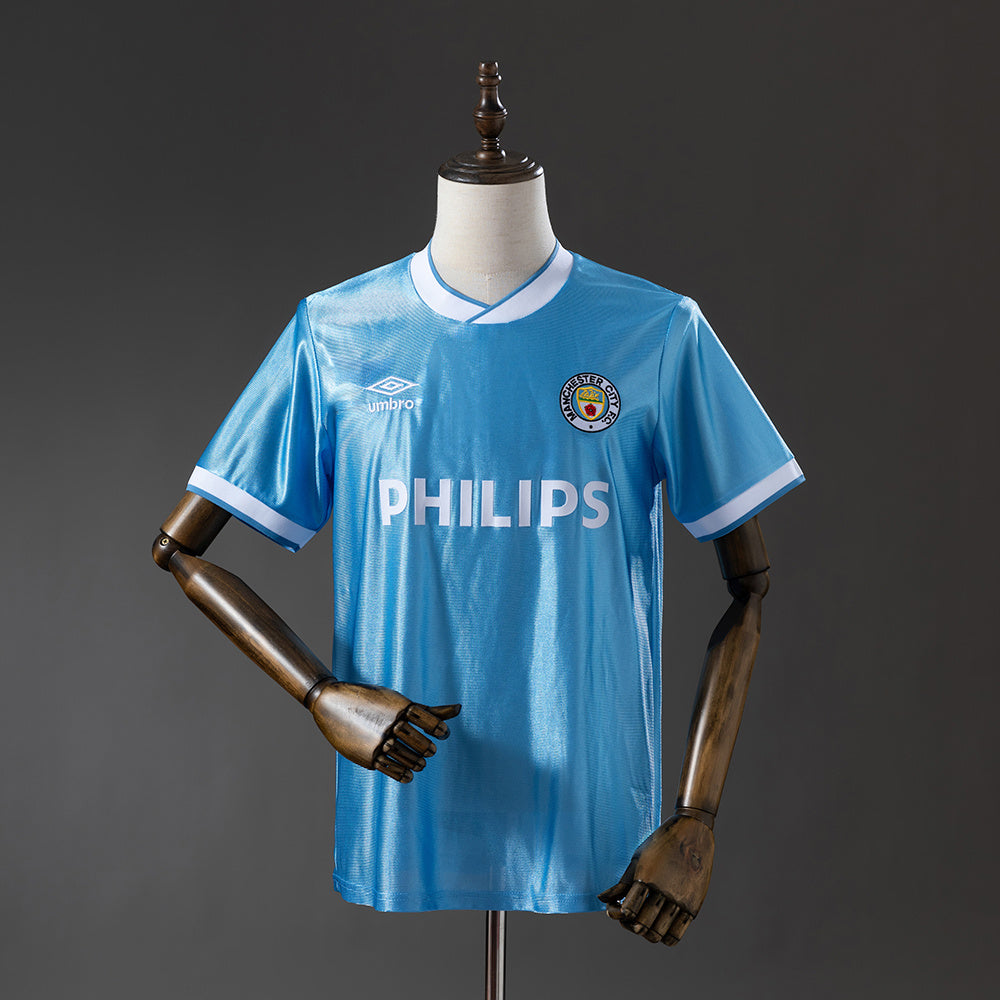 Camisola Manchester City Principal 86/87 Retro