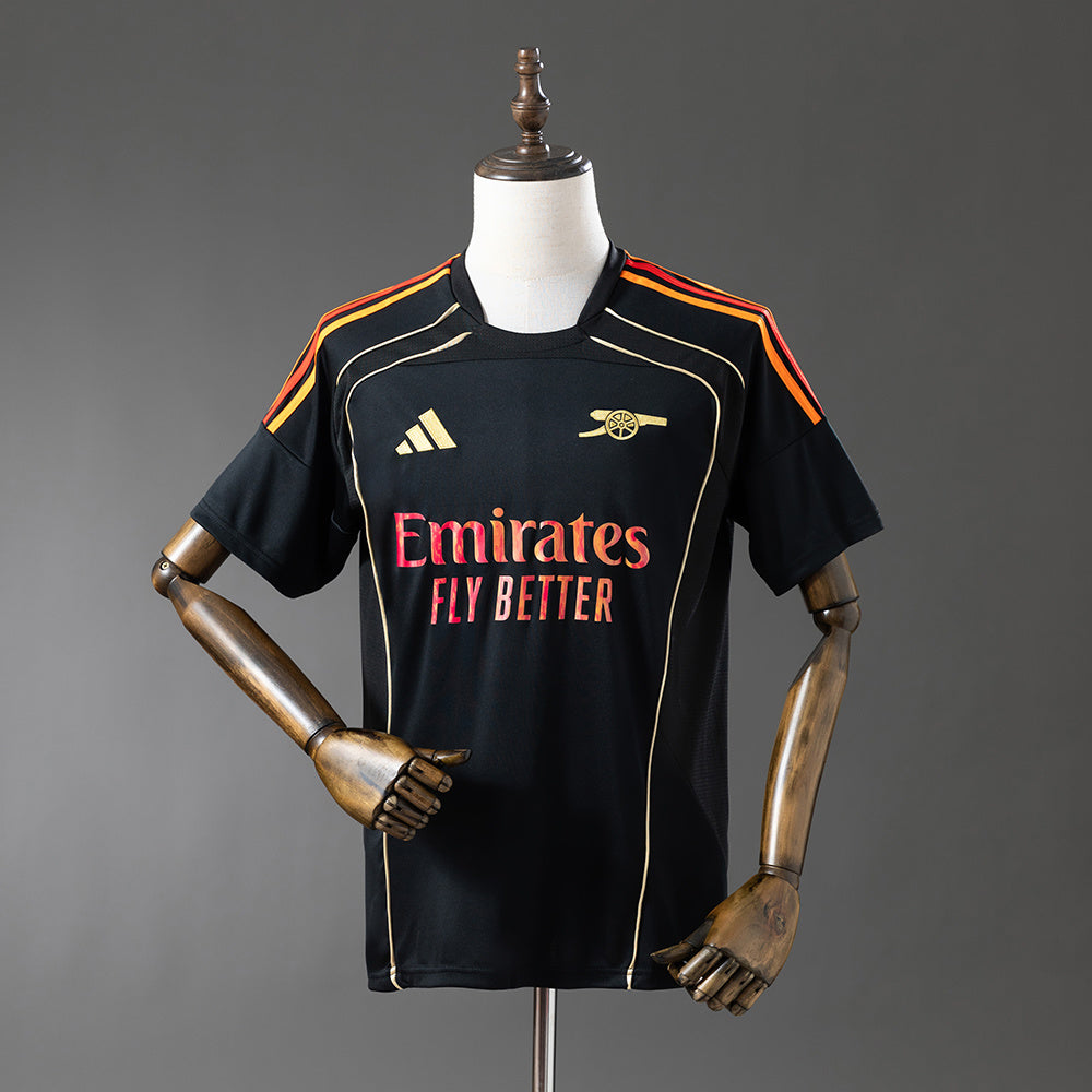 Camisola Arsenal Edição Especial Preta 25/26 Retro