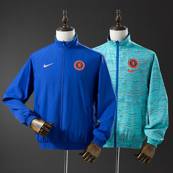 Corta-Vento Reversível Chelsea - Azul e Azul-Celeste