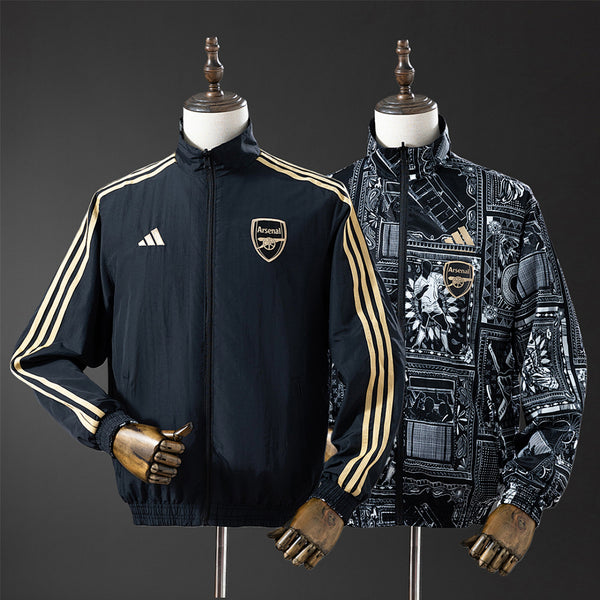 Corta-Vento Reversível Arsenal x Maharishi - Preto