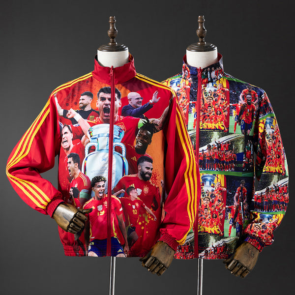 Corta-Vento Reversível Espanha Yamal - Vermelho