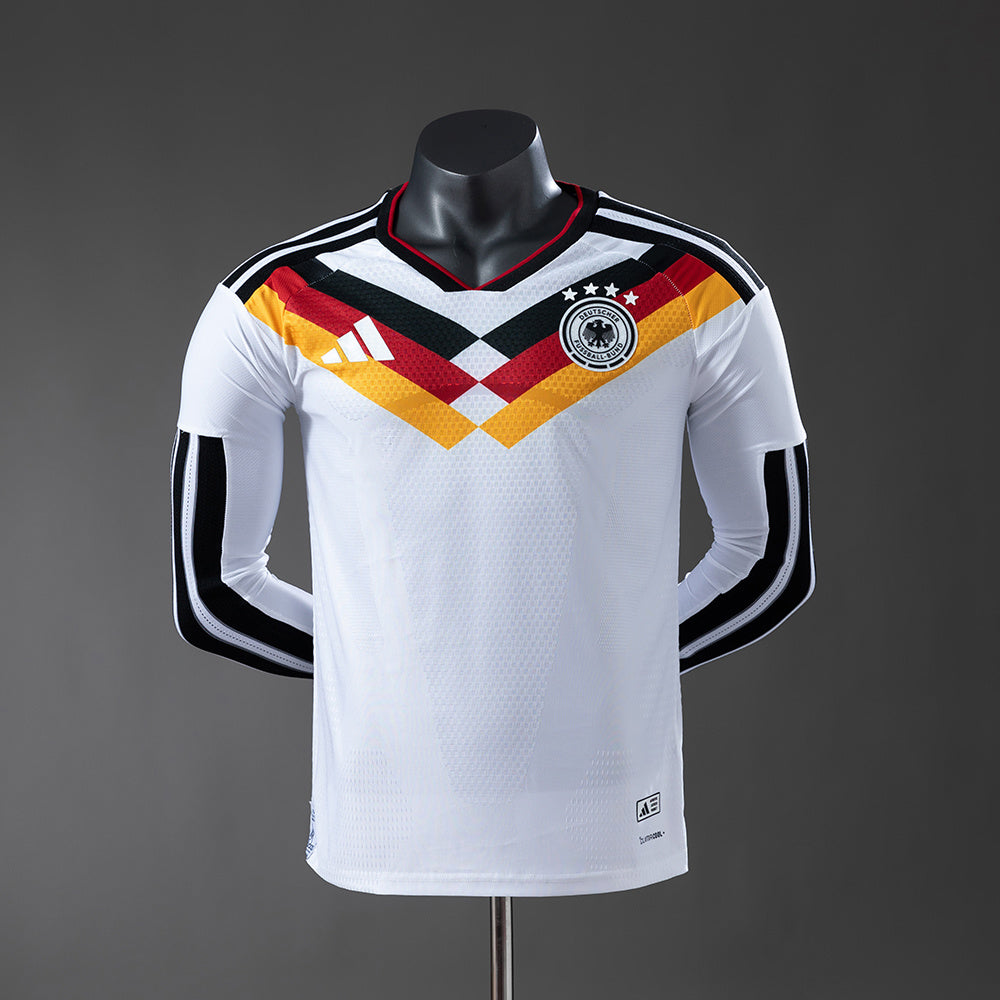 Camisola Alemanha Principal 26/27 - Mundial 2026 - Manga Comprida - Versão Jogador