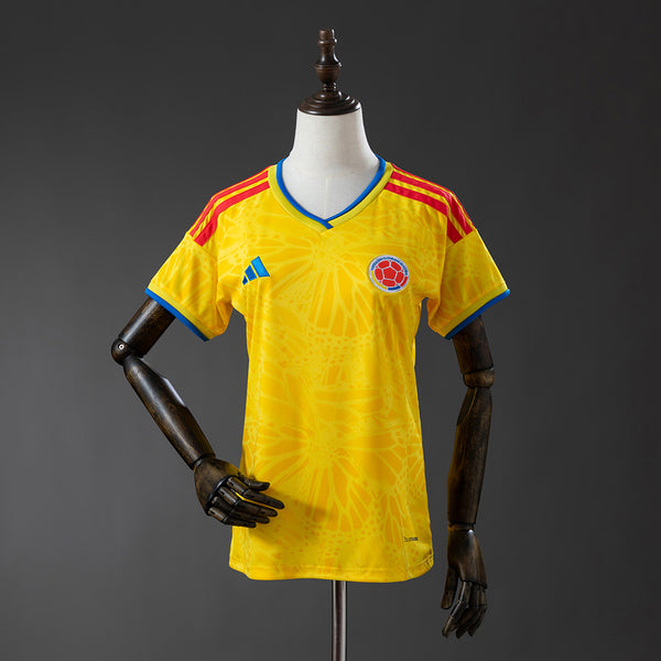 Camisola Colômbia Principal 26/27 - Mundial 2026 - Versão Feminina (Modelo 2)