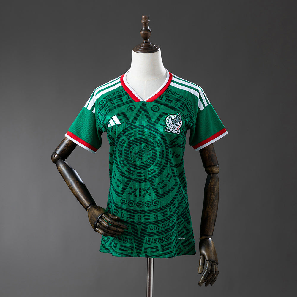 Camisola México Principal 26/27 - Mundial 2026 - Versão Feminina (Modelo 2)