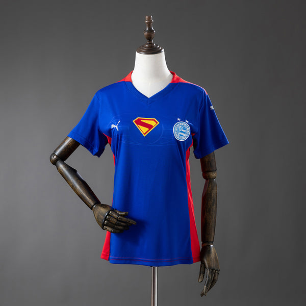Camisola Bahia x Superman Edição Especial Azul e Vermelha 25/26 - Versão Feminina