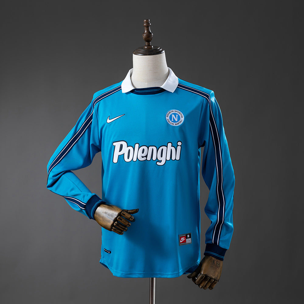 Camisola Nápoles Principal 98/99 Retro - Manga Comprida