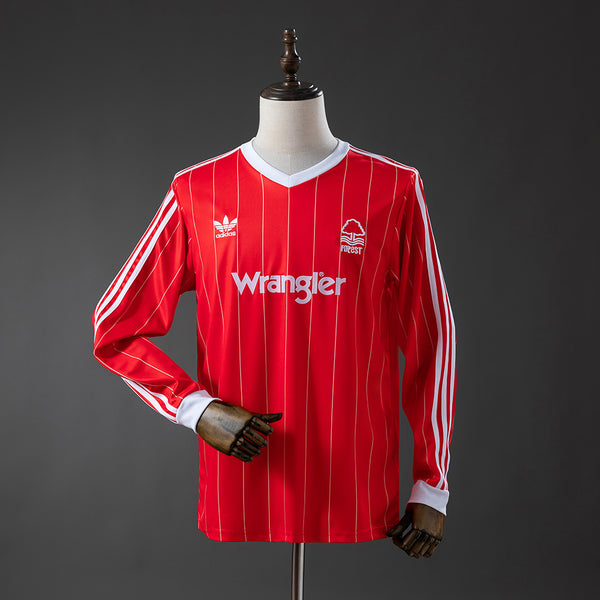 Camisola Nottingham Forest Principal 82/84 Retro - Manga Comprida