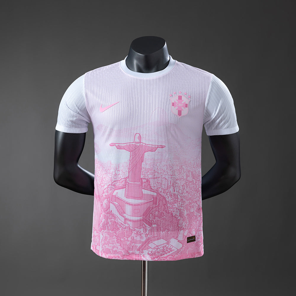 Camisola Brasil Edição Especial Rosa 25/26 - Versão Jogador