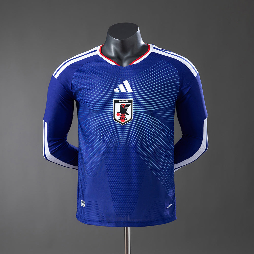 Camisola Japão Principal 26/27 - Mundial 2026 - Manga Comprida - Versão Jogador