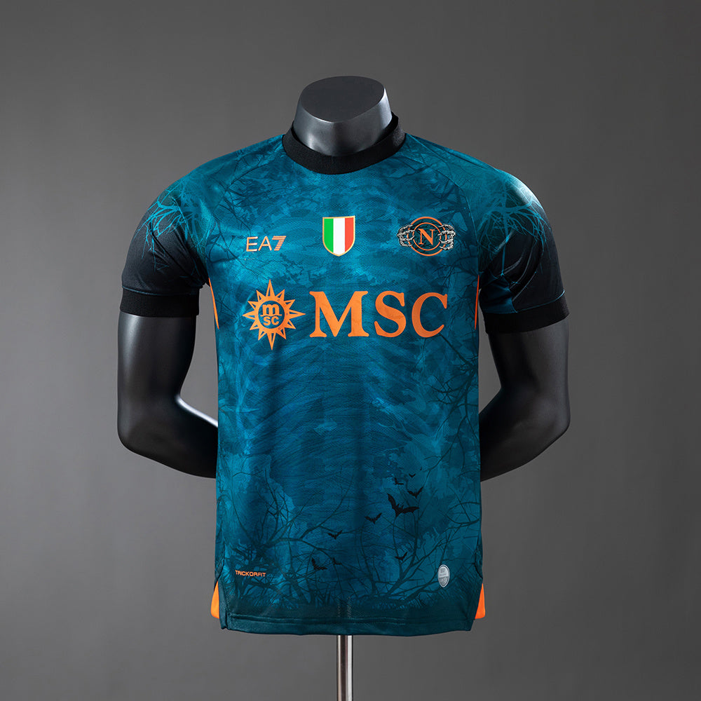 Camisola Nápoles Edição Especial Halloween Azul 25/26 - Versão Jogador