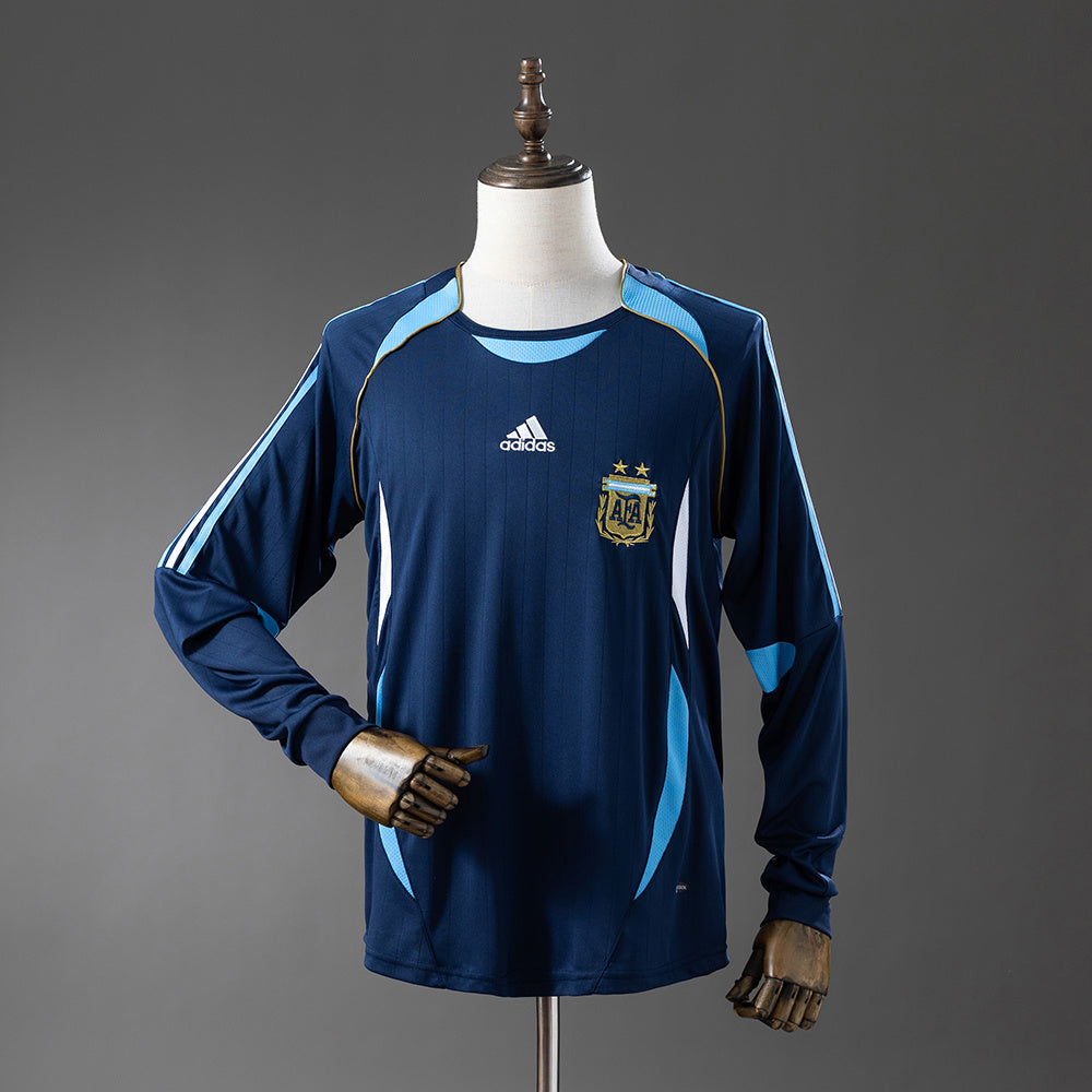 Camisola Argentina Alternativa 06/07 Retro - Manga Comprida