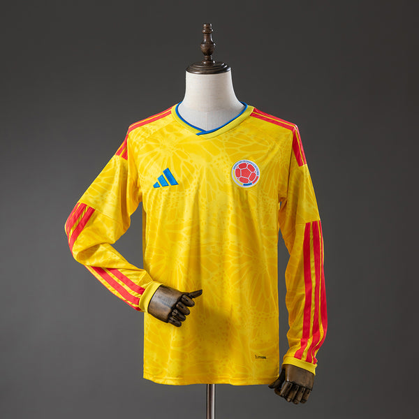Camisola Colômbia Principal 26/27 - Mundial 2026 - Manga Comprida