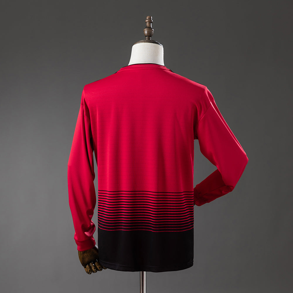 Camisola Manchester United Principal 18/19 Retro - Manga Comprida