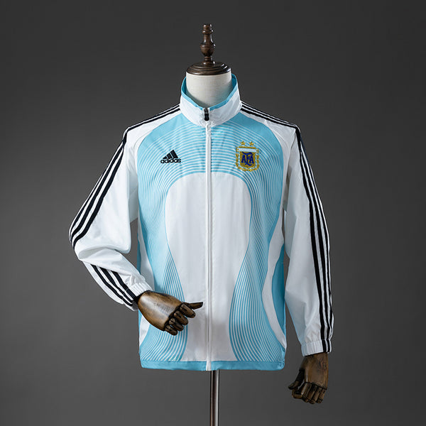 Corta-Vento Argentina 05/06 Retro - Branco e Azul