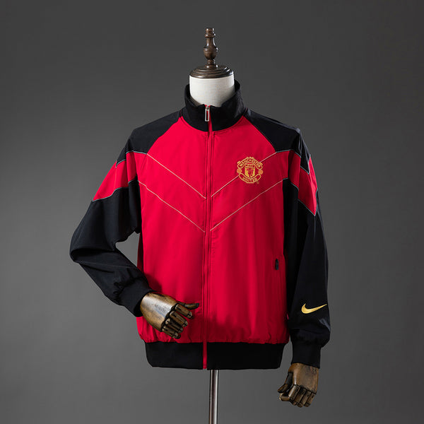 Corta-Vento Manchester United 06/07 - Preto e Vermelho