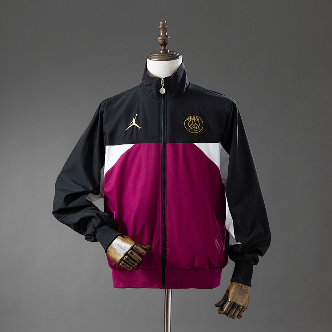 Corta-Vento PSG x Jordan - Preto e Roxo