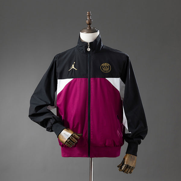 Corta-Vento PSG x Jordan - Preto e Roxo