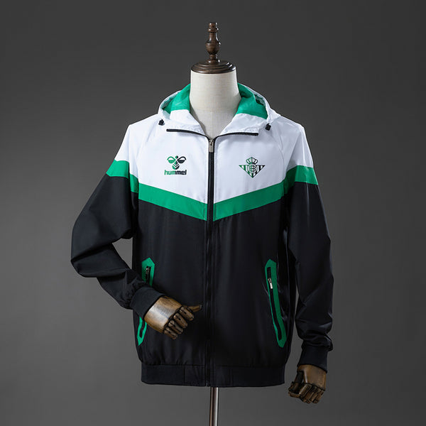 Corta-Vento Real Betis - Verde, Branco e Preto