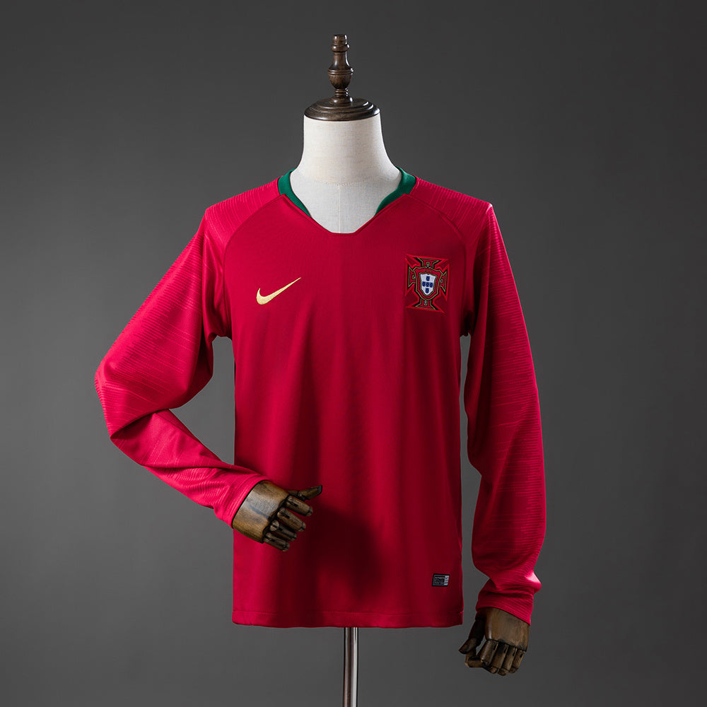 Camisola Portugal Principal 18/19 Retro - Manga Comprida