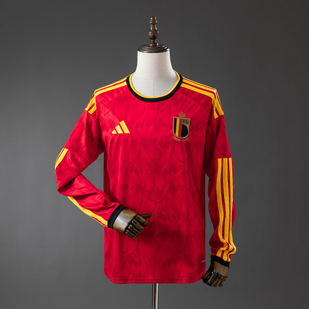 Camisola Bélgica Principal 26/27 - Mundial 2026 - Manga Comprida