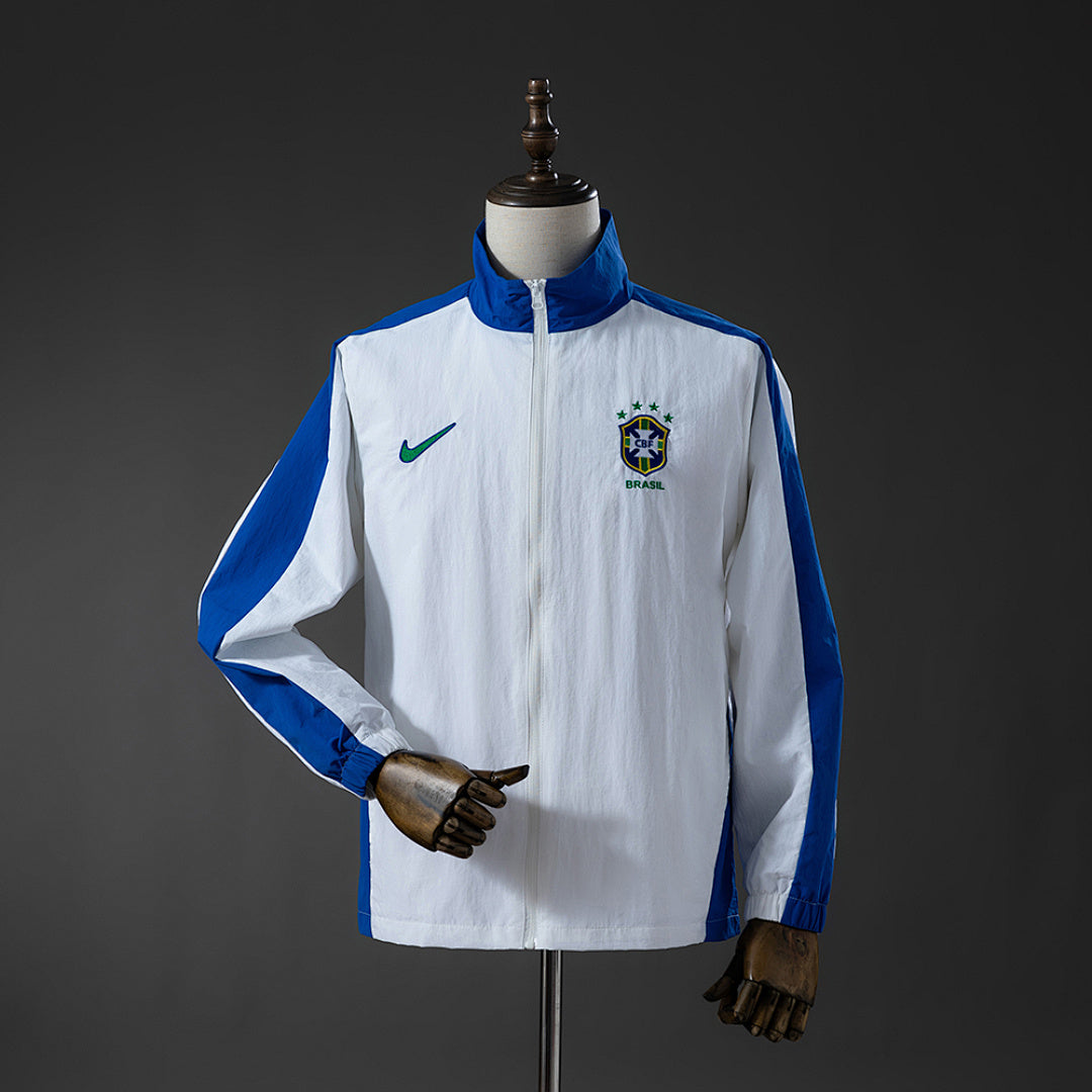 Corta-Vento Brasil 1998 Retro - Branco