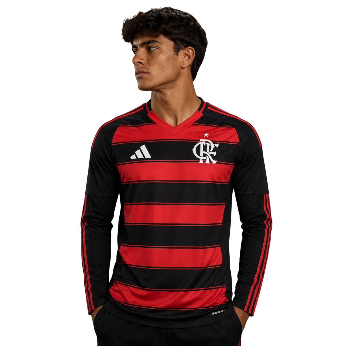 Camisola Flamengo Principal 25/26 - Manga Comprida