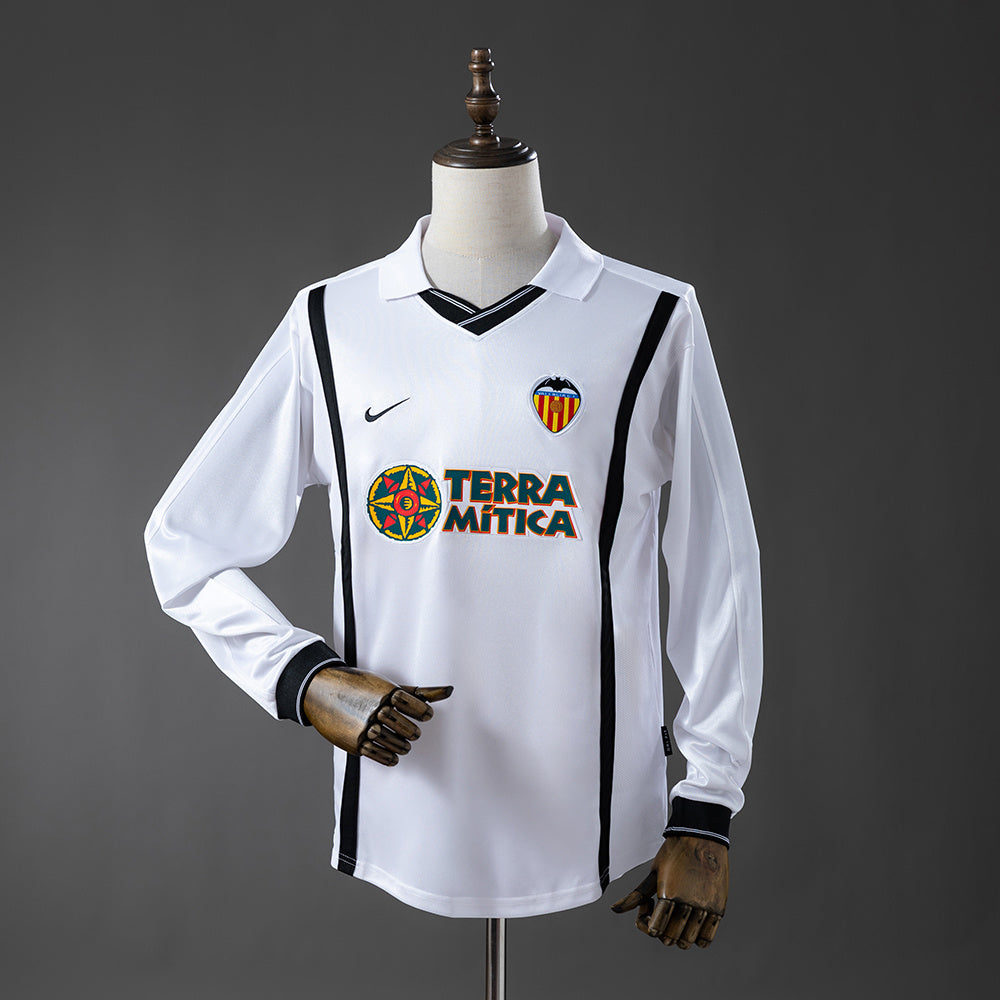 Camisola Valência Principal 00/01 Retro - Manga Comprida