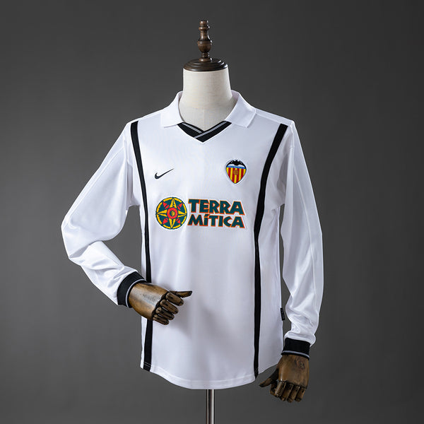 Camisola Valência Principal 00/01 Retro - Manga Comprida