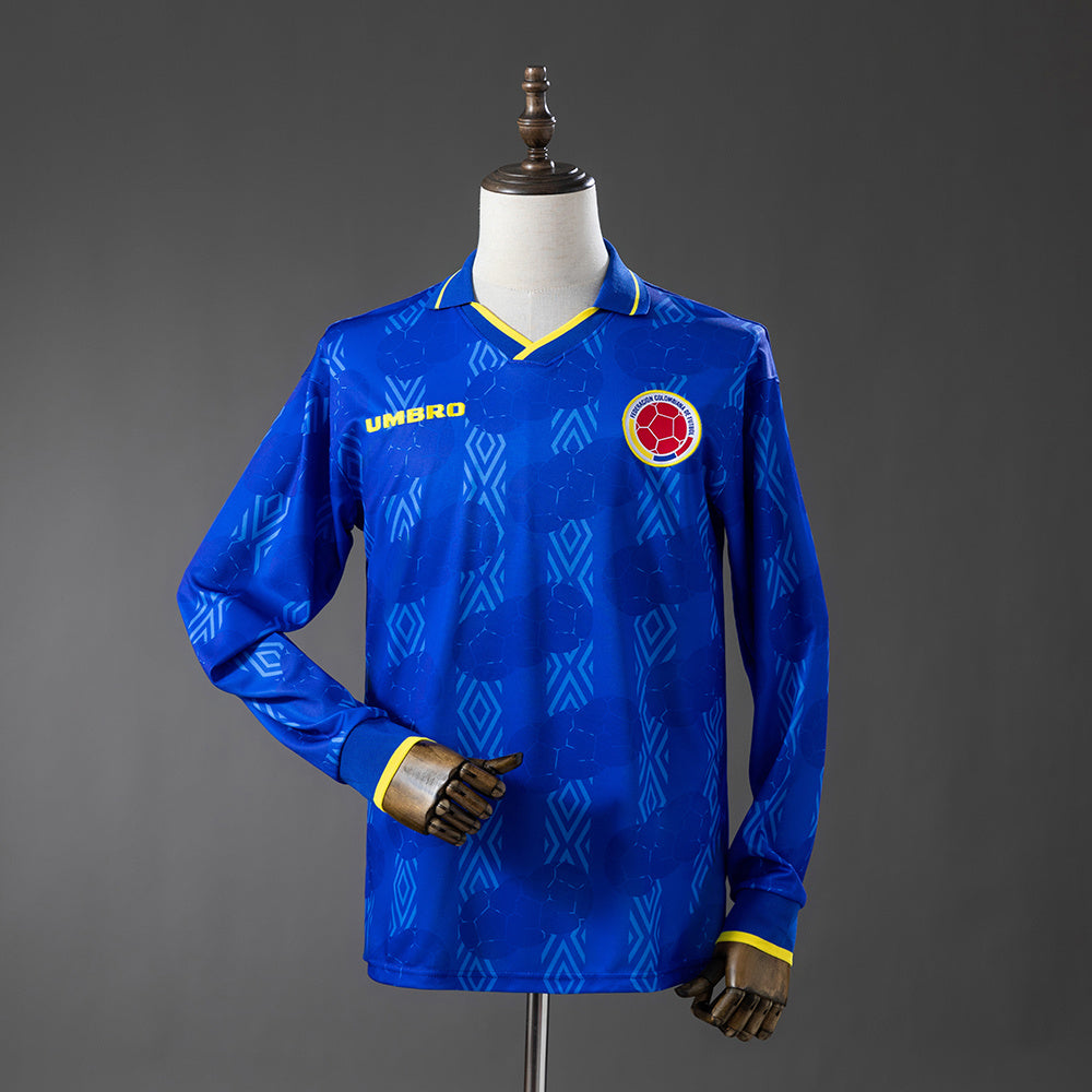 Camisola Colômbia Alternativa 94/95 Retro - Manga Comprida