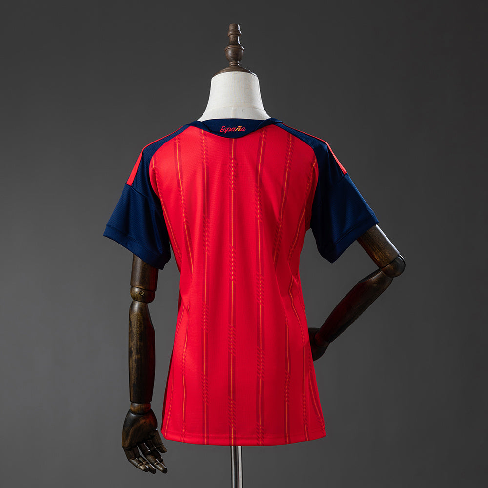 Camisola Espanha Principal 26/27 - Mundial 2026 - Versão Feminina (Modelo 2)