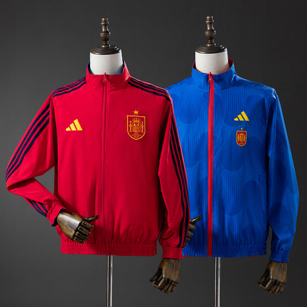 Corta-Vento Reversível Espanha 2026 - Vermelho e Azul
