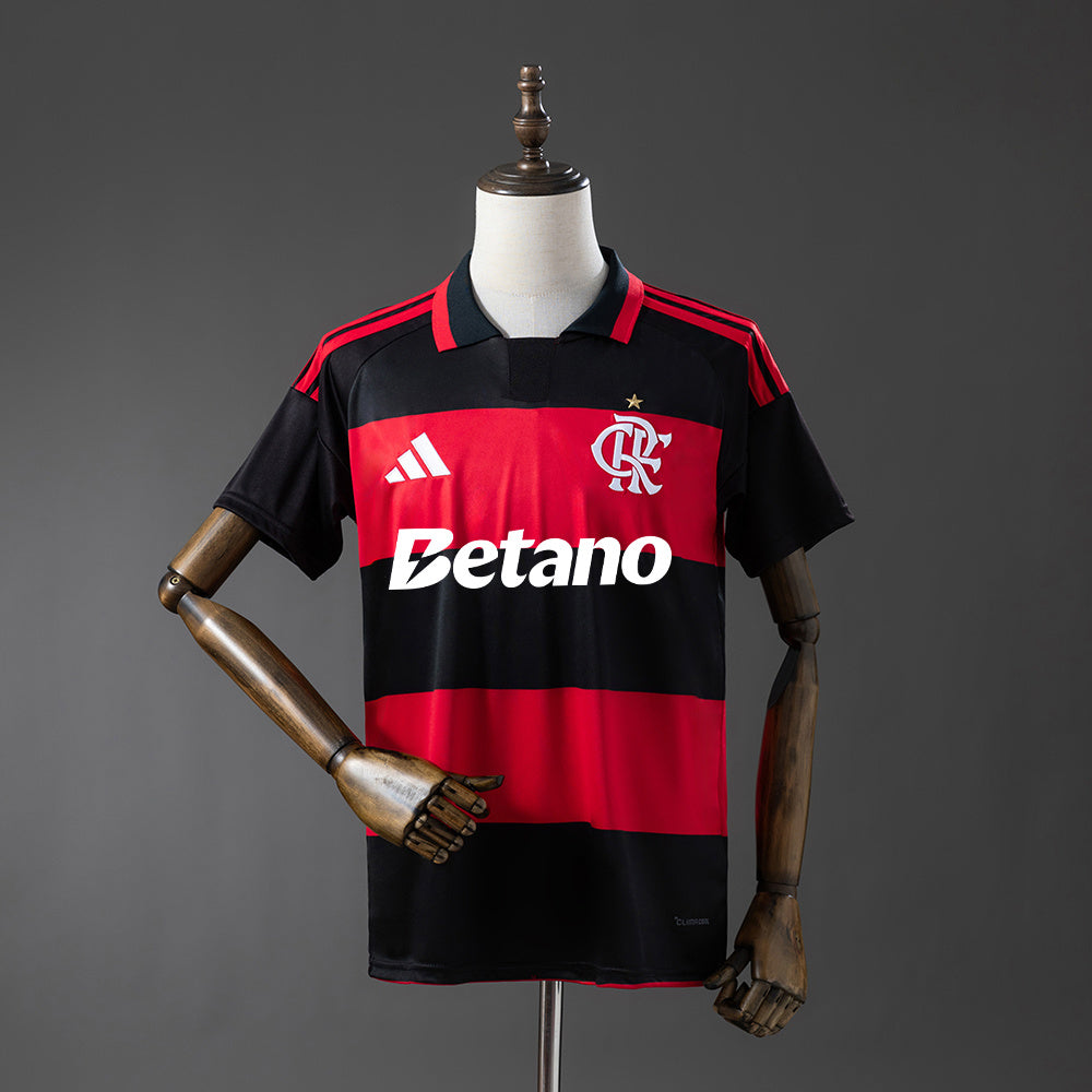 Camisola Flamengo Principal Todos os Patrocinadores 26/27