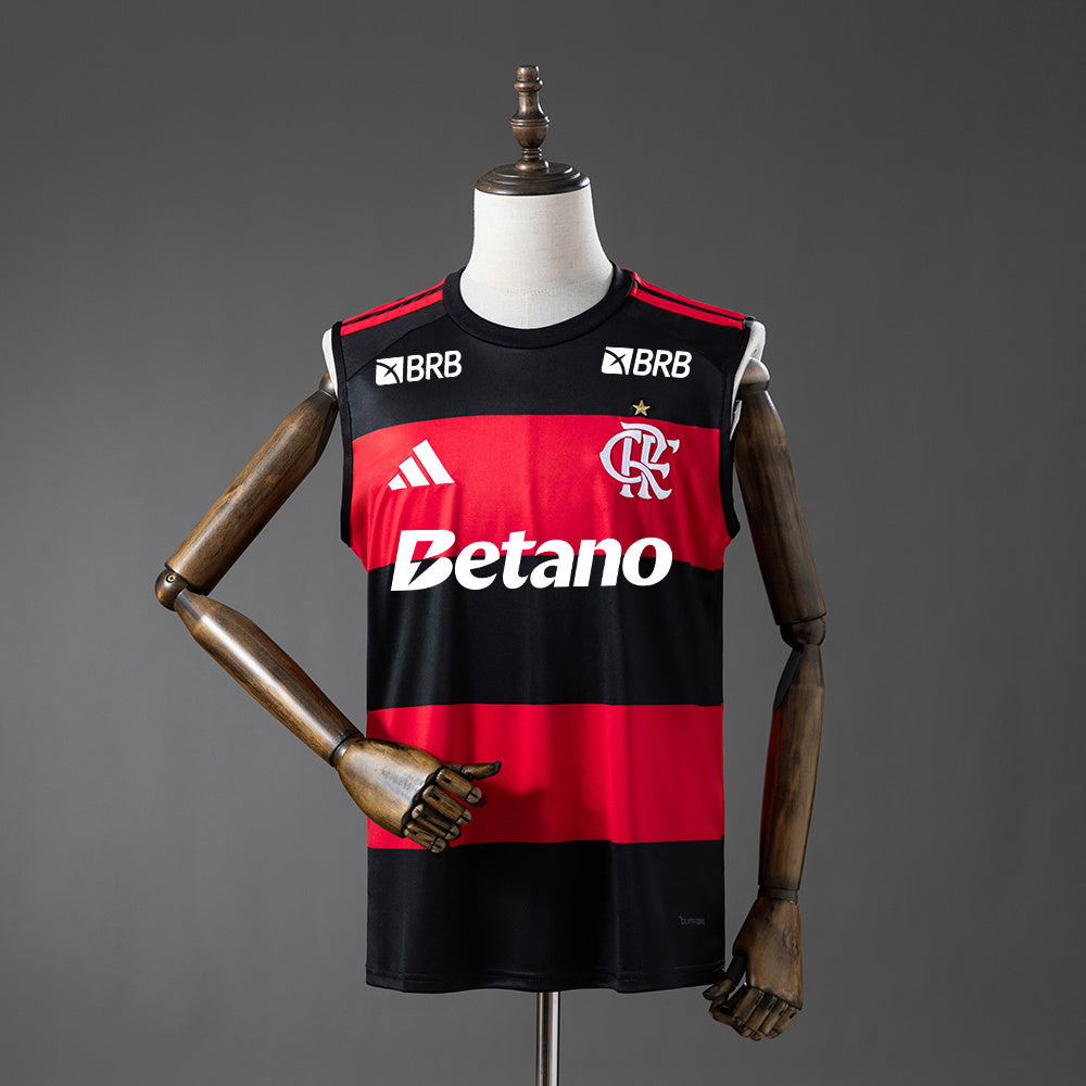 Camisola Flamengo Principal Todos os Patrocinadores Sem Mangas 26/27